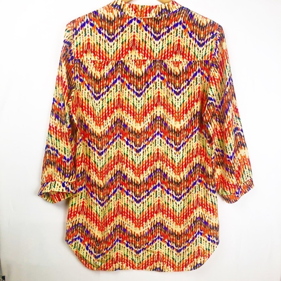 Amanda Uprichard Silk V-neck Blouse - Picture 2 of 4